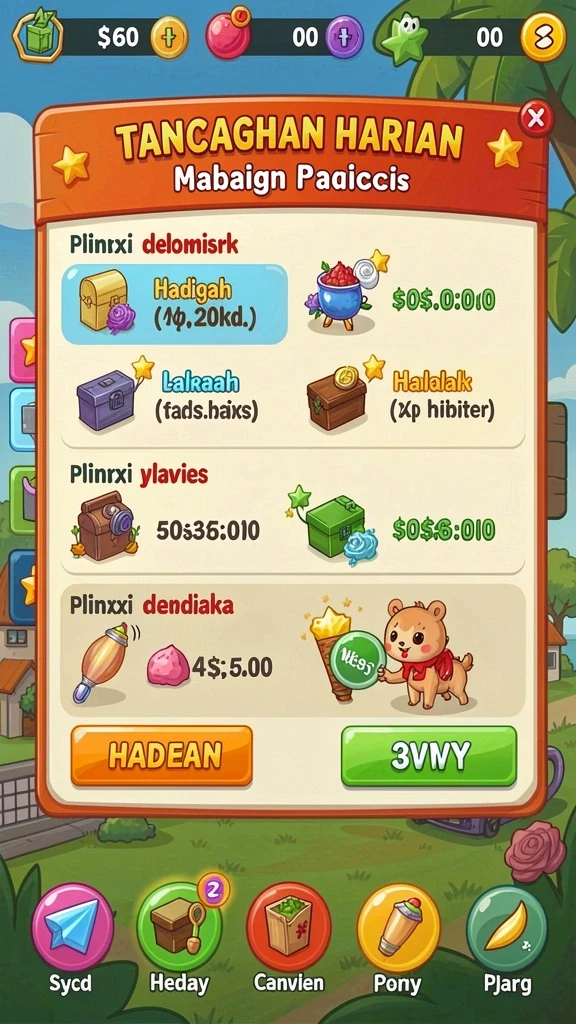567slots - Tampilan antarmuka pengguna yang intuitif dan menarik.
