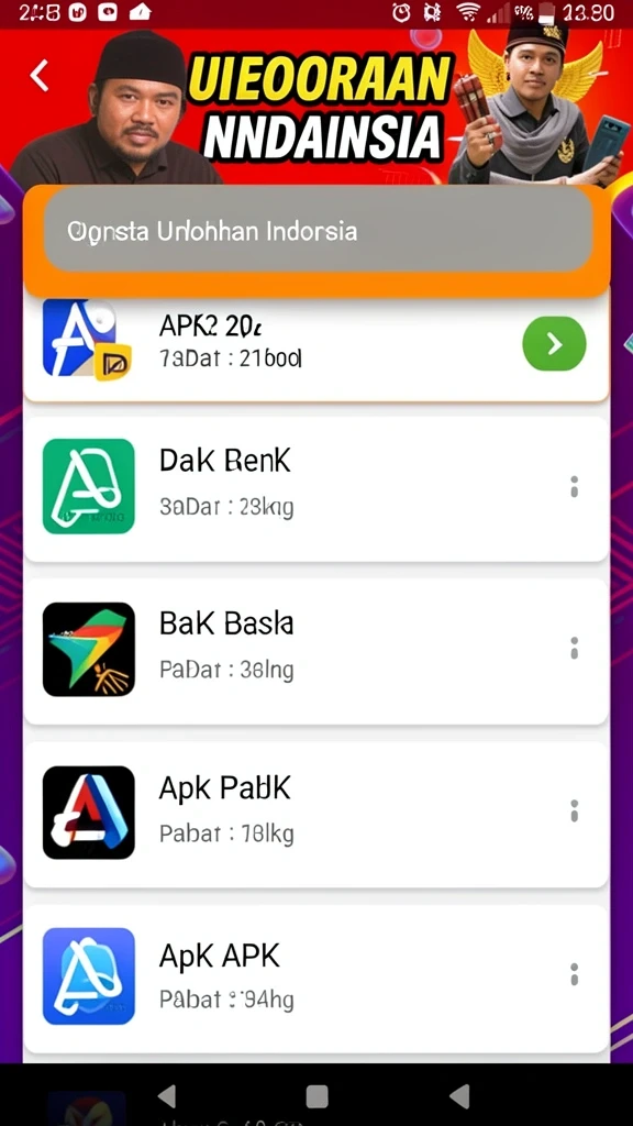 corla188 - Tampilan menu utama yang intuitif dan menarik.