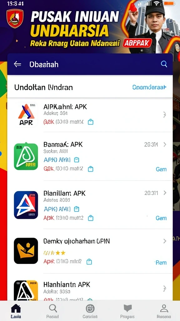dewi5000 - Tampilan menarik dari antarmuka pengguna DEWI5000.