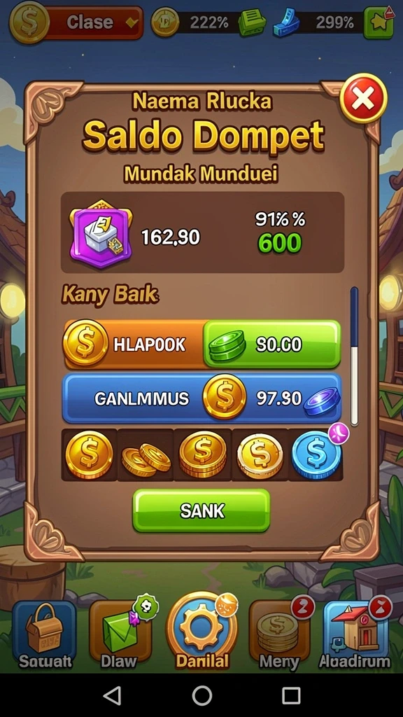 monte77 - Tampilan antarmuka yang menarik dan user-friendly.
