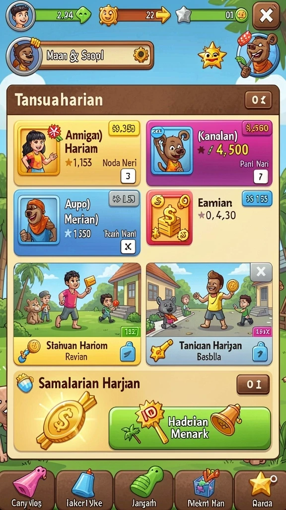 rejeki - Tampilan awal permainan REJEKI yang menarik.