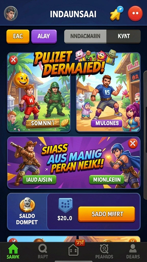 tar555 - Karakter yang dapat diupgrade dan kemampuan unik dari setiap karakter.